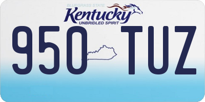 KY license plate 950TUZ