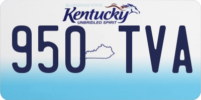 KY license plate 950TVA