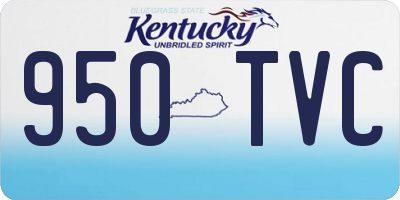 KY license plate 950TVC