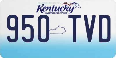 KY license plate 950TVD