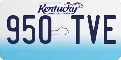 KY license plate 950TVE
