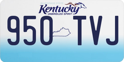 KY license plate 950TVJ