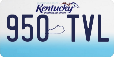 KY license plate 950TVL