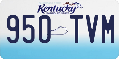 KY license plate 950TVM