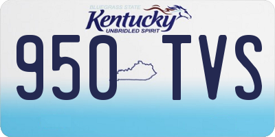 KY license plate 950TVS