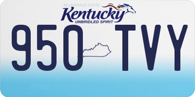 KY license plate 950TVY