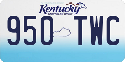 KY license plate 950TWC