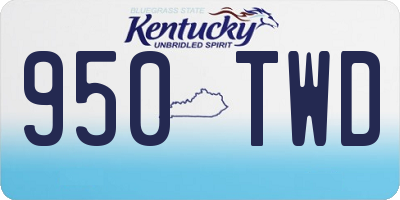 KY license plate 950TWD