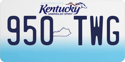 KY license plate 950TWG
