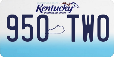 KY license plate 950TWO