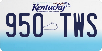 KY license plate 950TWS