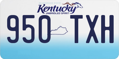 KY license plate 950TXH