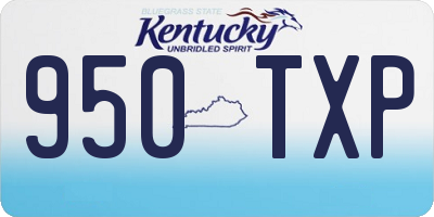 KY license plate 950TXP