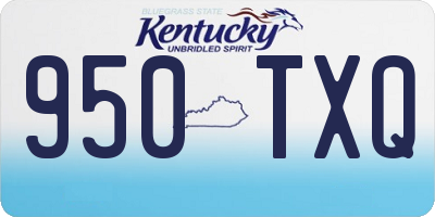 KY license plate 950TXQ
