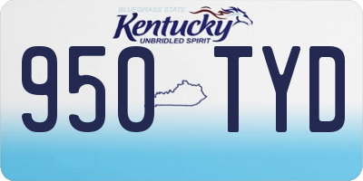 KY license plate 950TYD