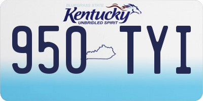 KY license plate 950TYI