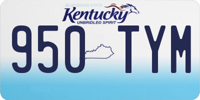 KY license plate 950TYM