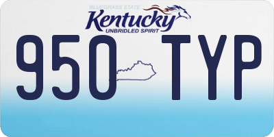 KY license plate 950TYP