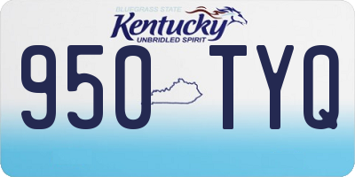 KY license plate 950TYQ