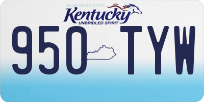KY license plate 950TYW