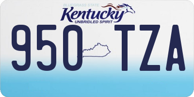 KY license plate 950TZA