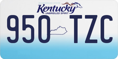 KY license plate 950TZC