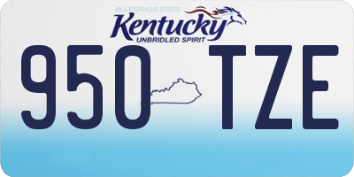 KY license plate 950TZE