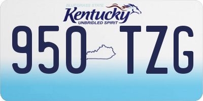 KY license plate 950TZG