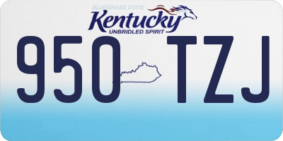 KY license plate 950TZJ