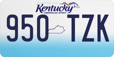 KY license plate 950TZK