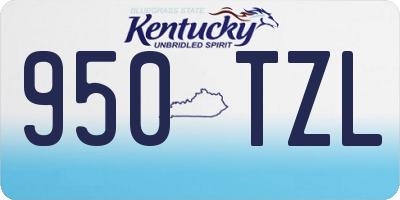 KY license plate 950TZL