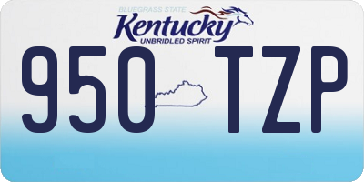 KY license plate 950TZP