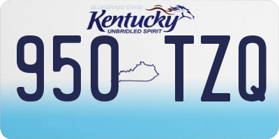 KY license plate 950TZQ