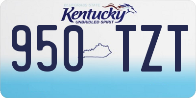 KY license plate 950TZT