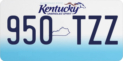 KY license plate 950TZZ