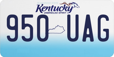 KY license plate 950UAG