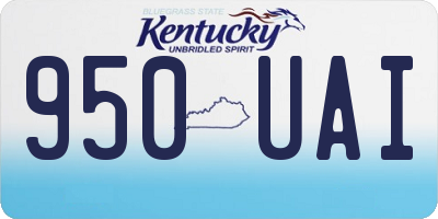 KY license plate 950UAI