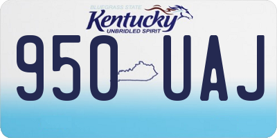 KY license plate 950UAJ