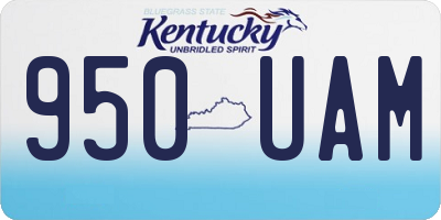 KY license plate 950UAM