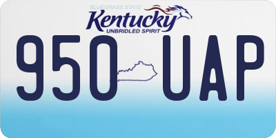 KY license plate 950UAP