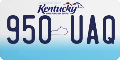 KY license plate 950UAQ