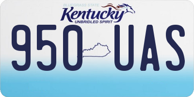 KY license plate 950UAS