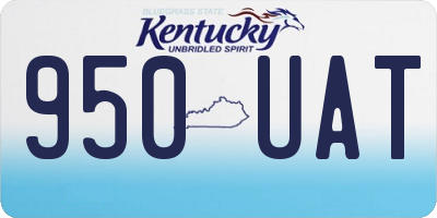 KY license plate 950UAT