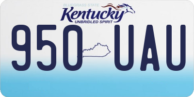 KY license plate 950UAU