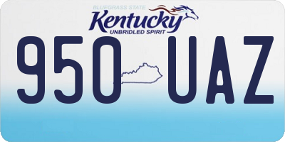 KY license plate 950UAZ