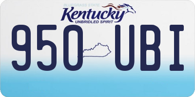 KY license plate 950UBI