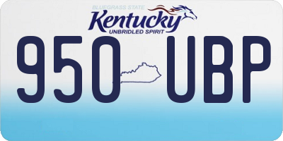 KY license plate 950UBP
