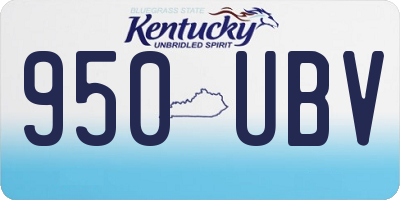 KY license plate 950UBV