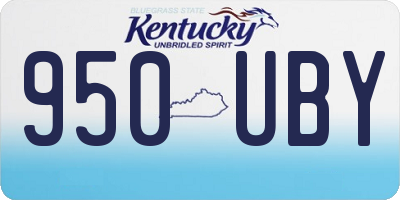 KY license plate 950UBY