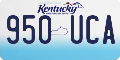 KY license plate 950UCA